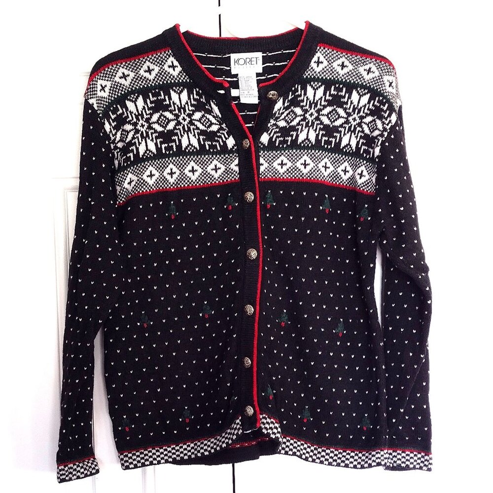 Women's  Winter Button-Up Sweater by KORET PETITES -